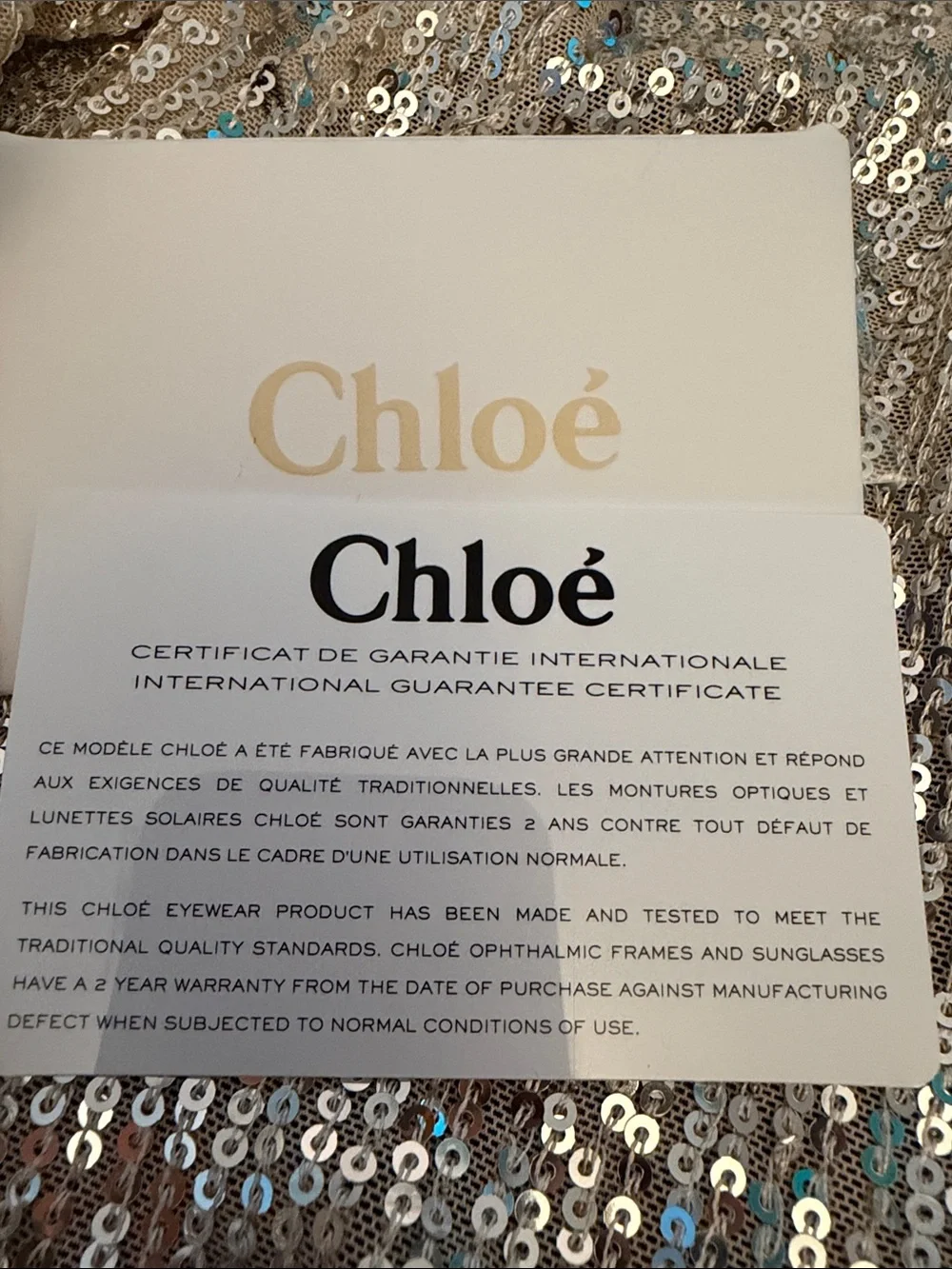 Chloé Gold Frame Sunglasses with Brown Gradient Lenses